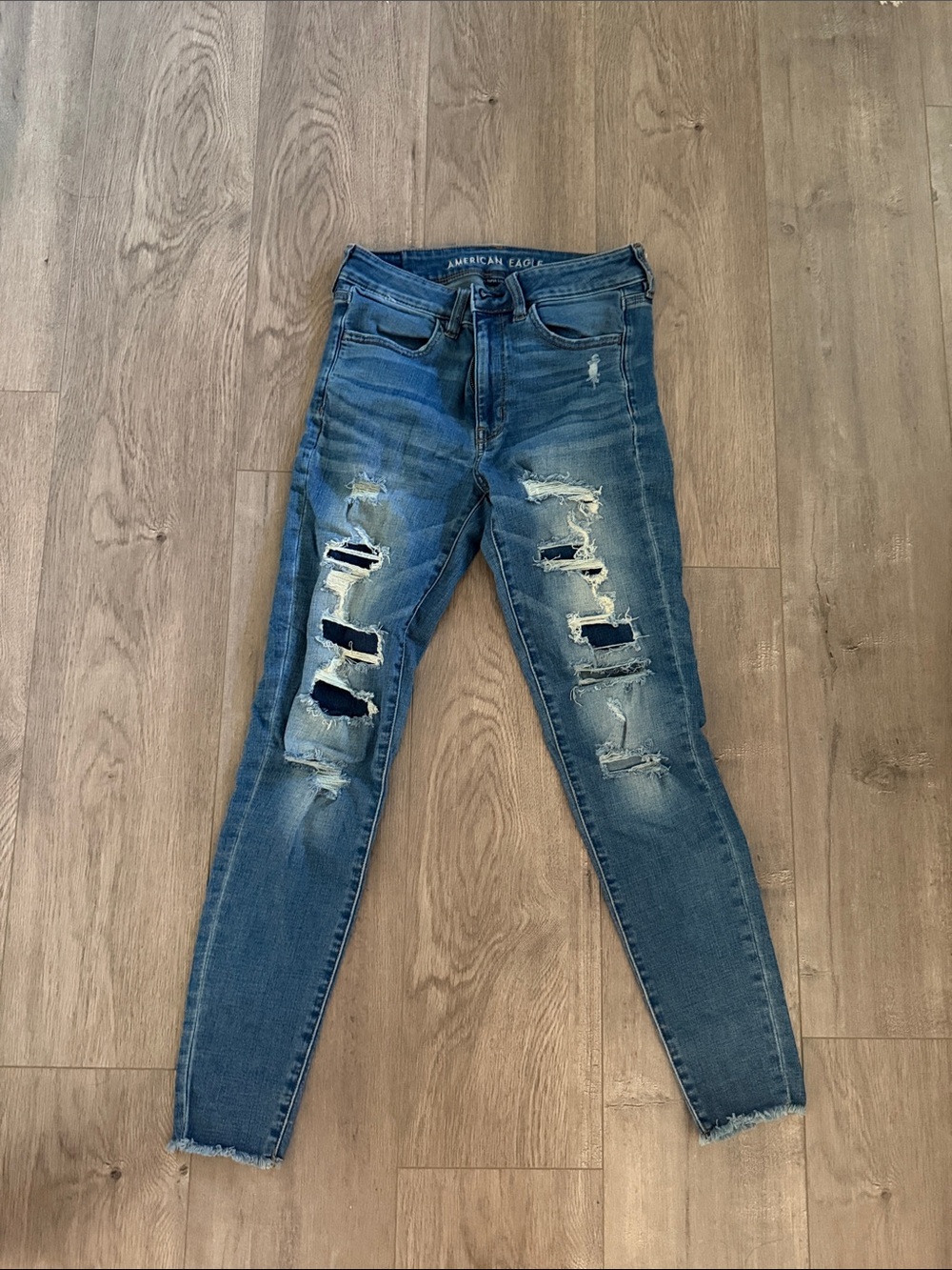 American Eagle Outfitters Distressed High-Rise Jeggings
